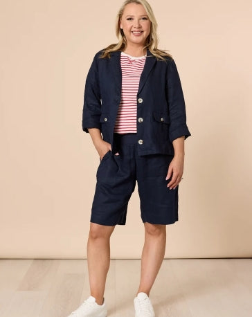 Gordon Smith Jordan Linen Short - Navy