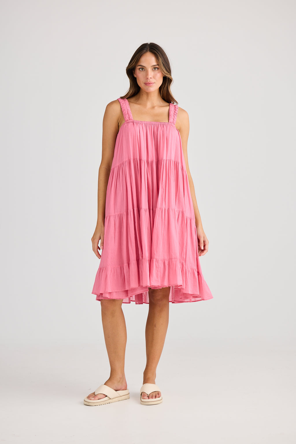 Holiday Saunter Dress Cosmo Pink