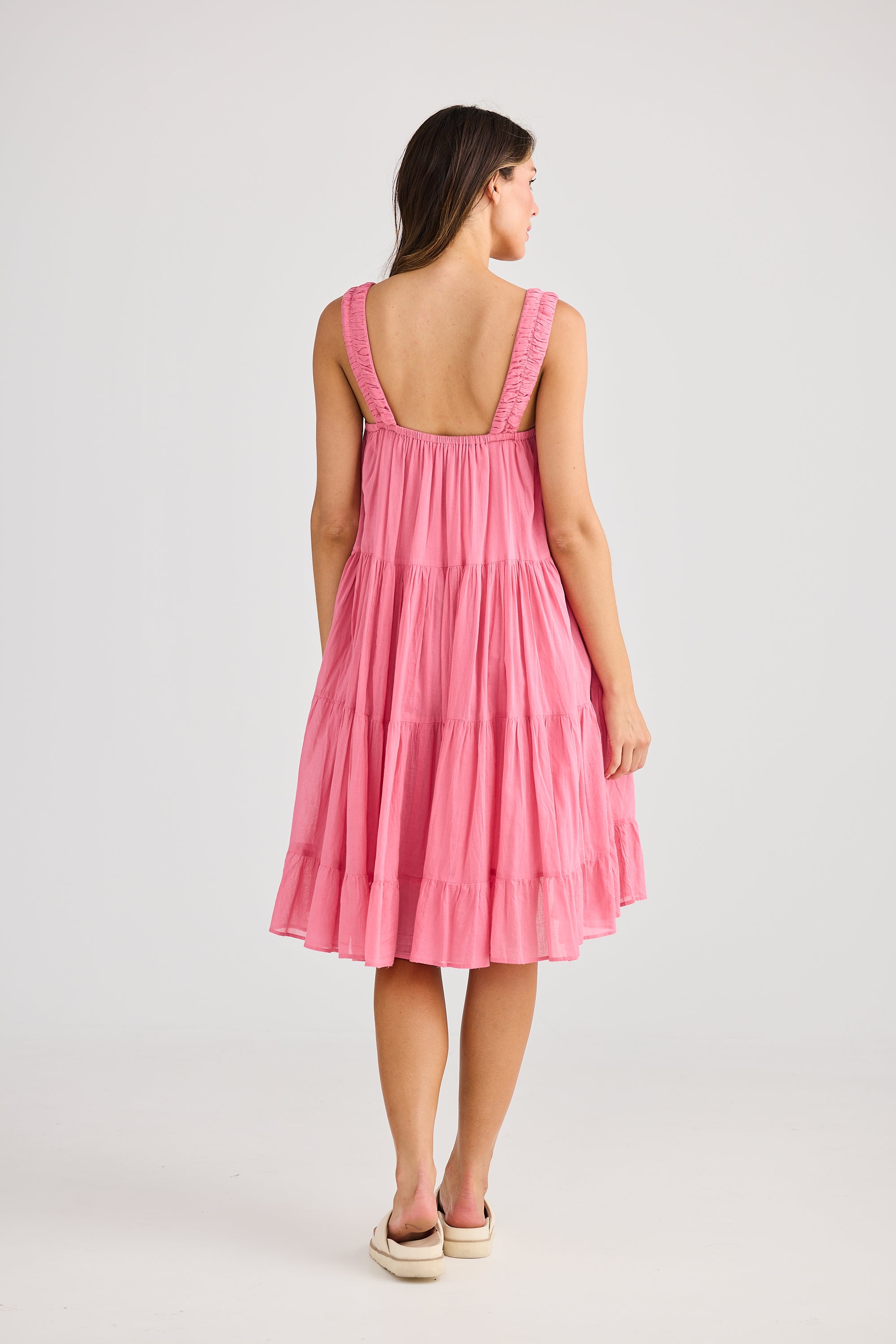 Holiday Saunter Dress Cosmo Pink