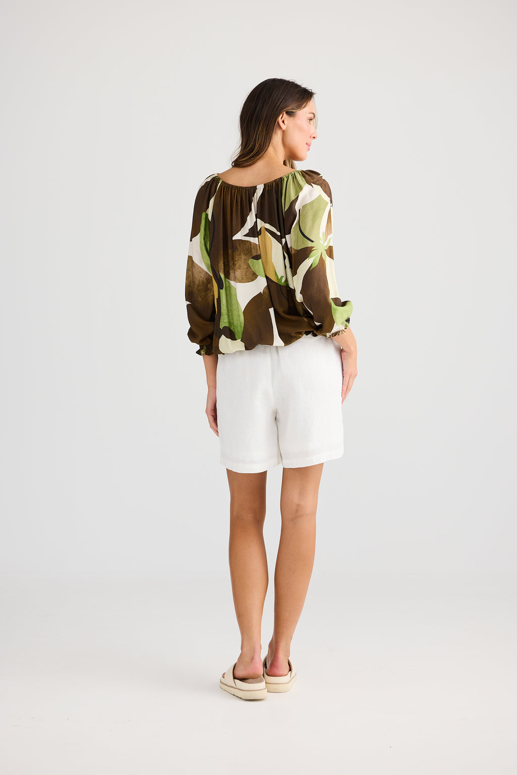 Holiday Seaside Top Jungle Print