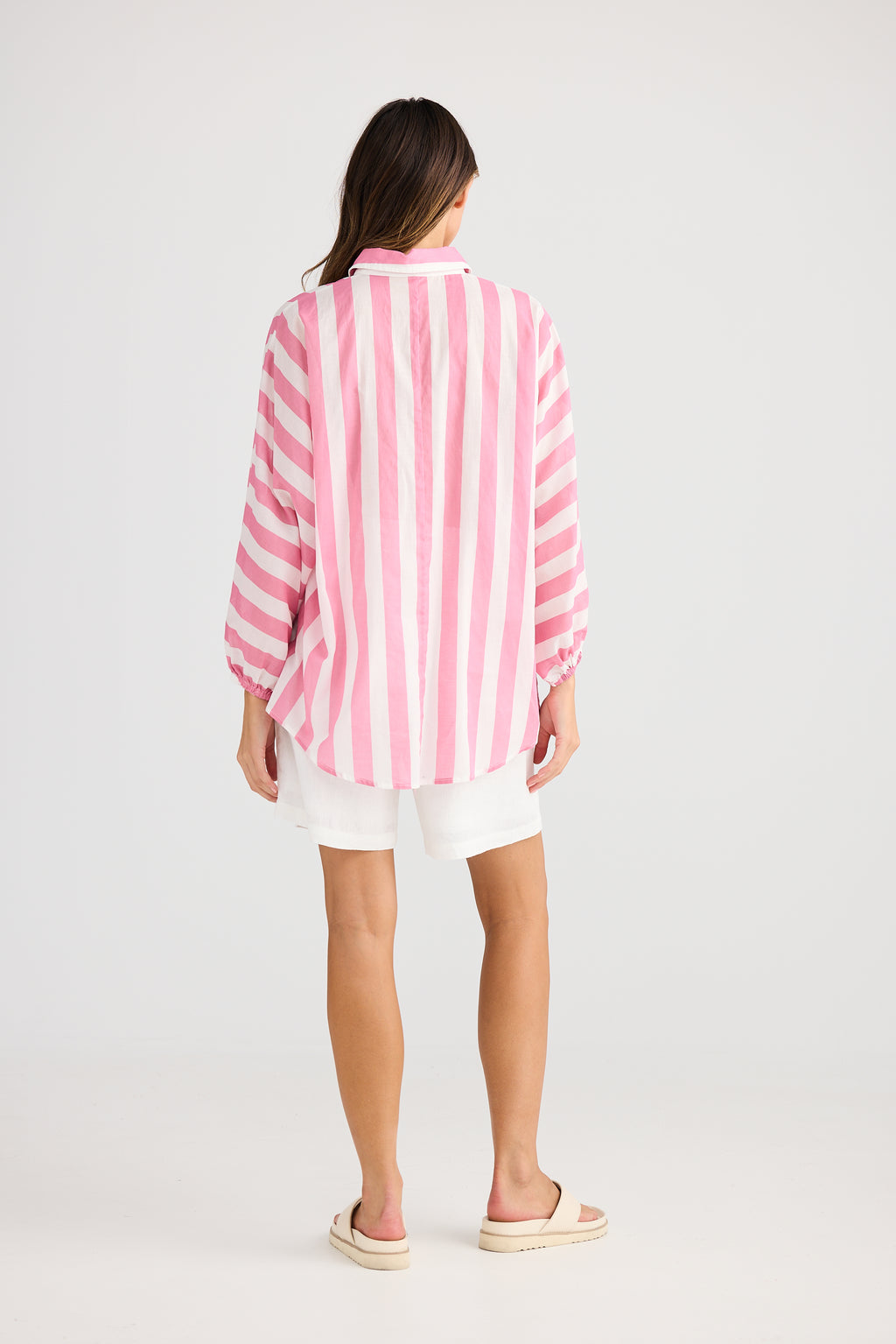 Holiday Cliffside Shirt Pink Stripe