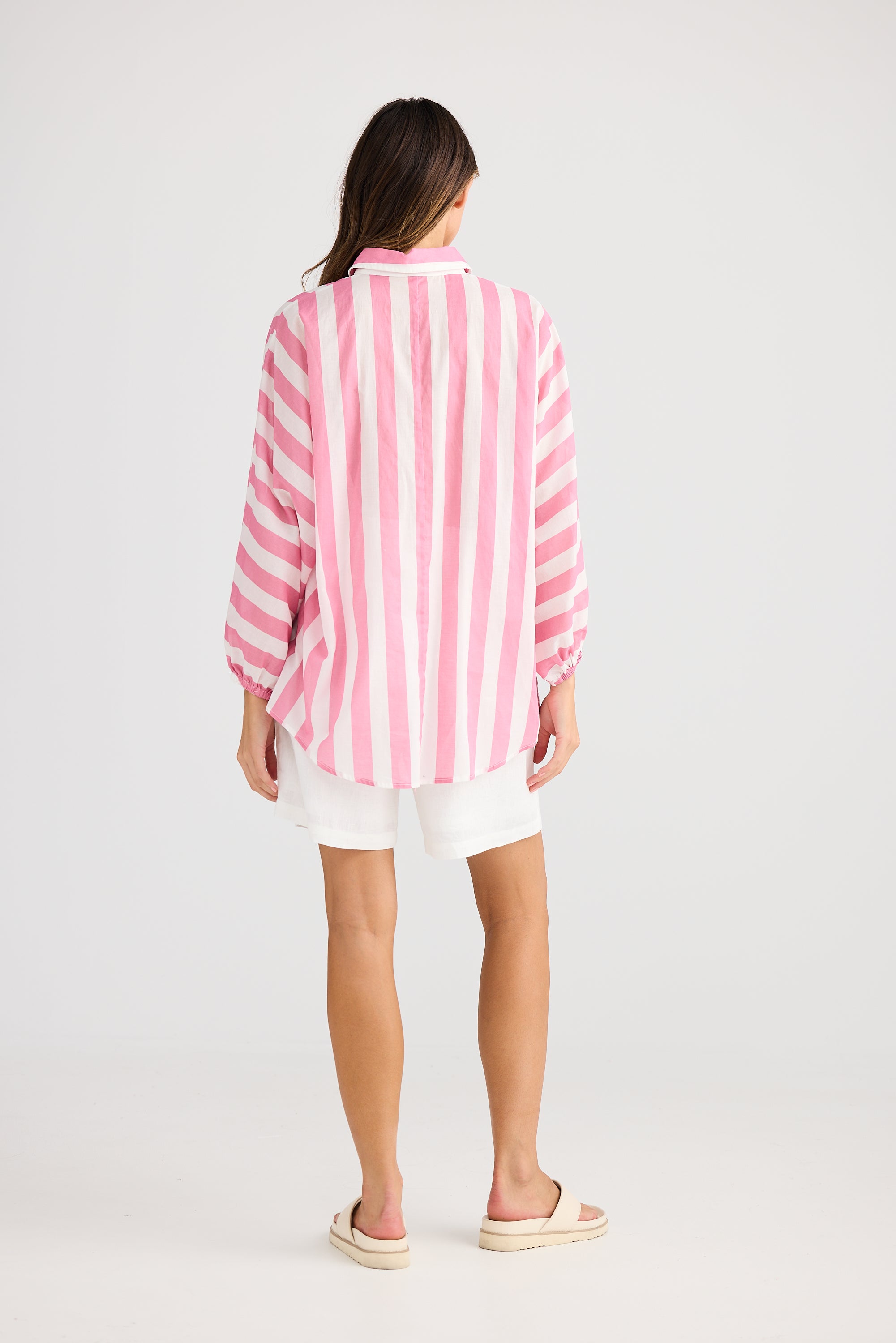 Holiday Cliffside Shirt Pink Stripe