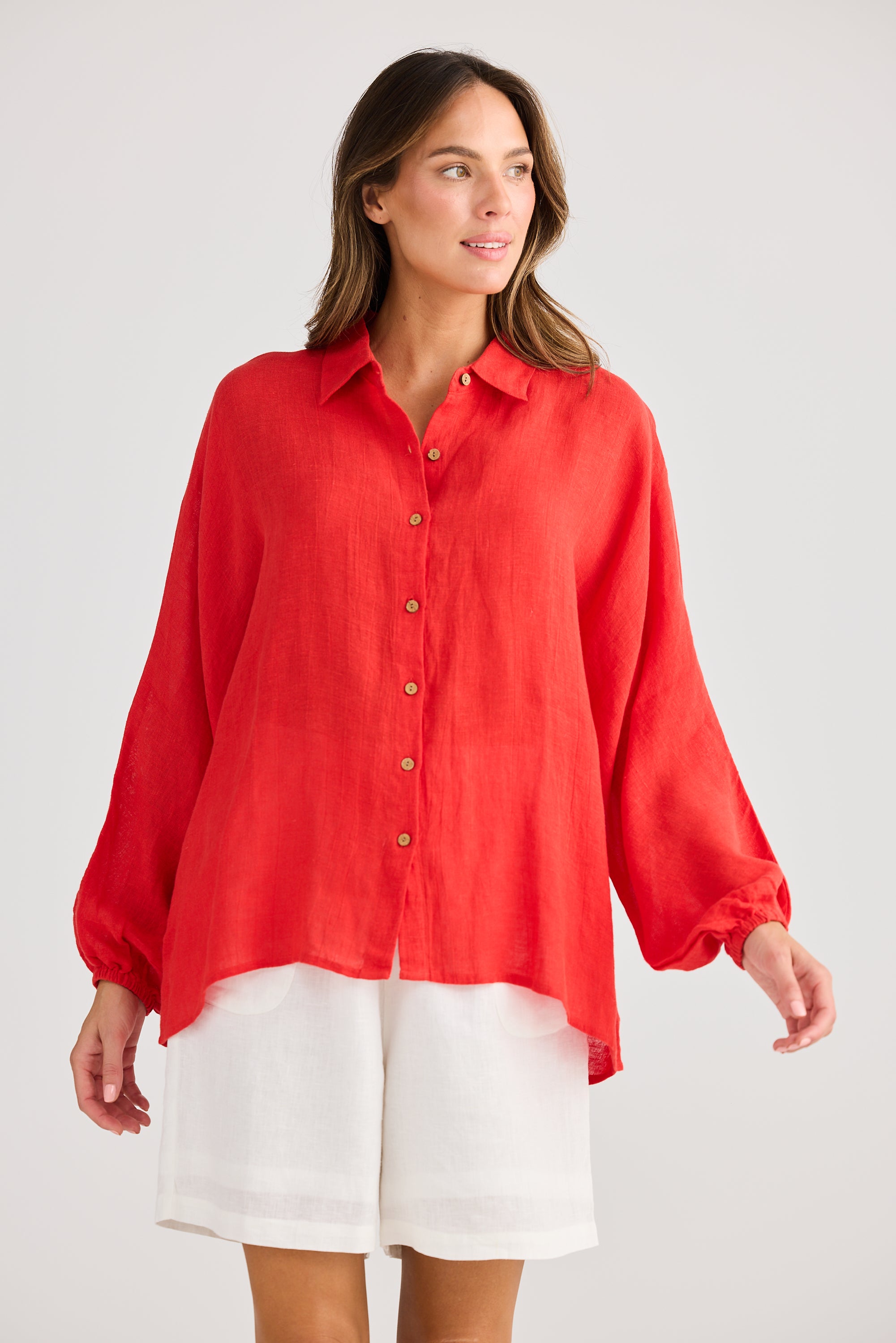 Holiday Cliffside Shirt - Olive, White, Red