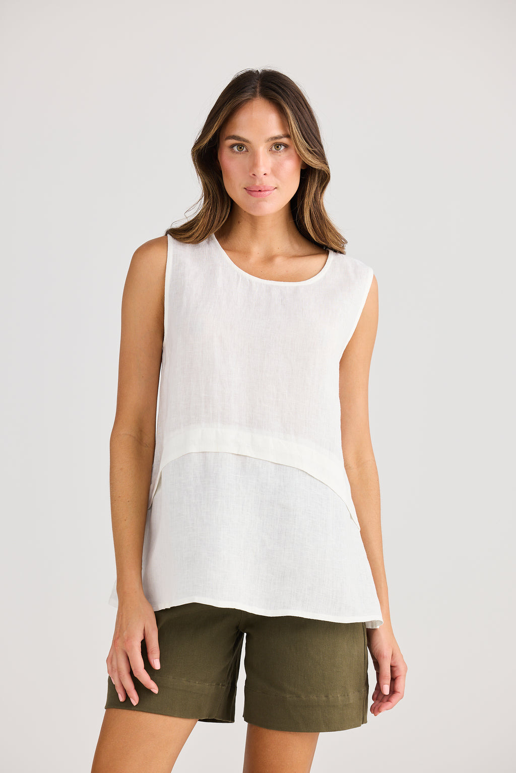 Holiday St Tropez Tank Top - Navy, White