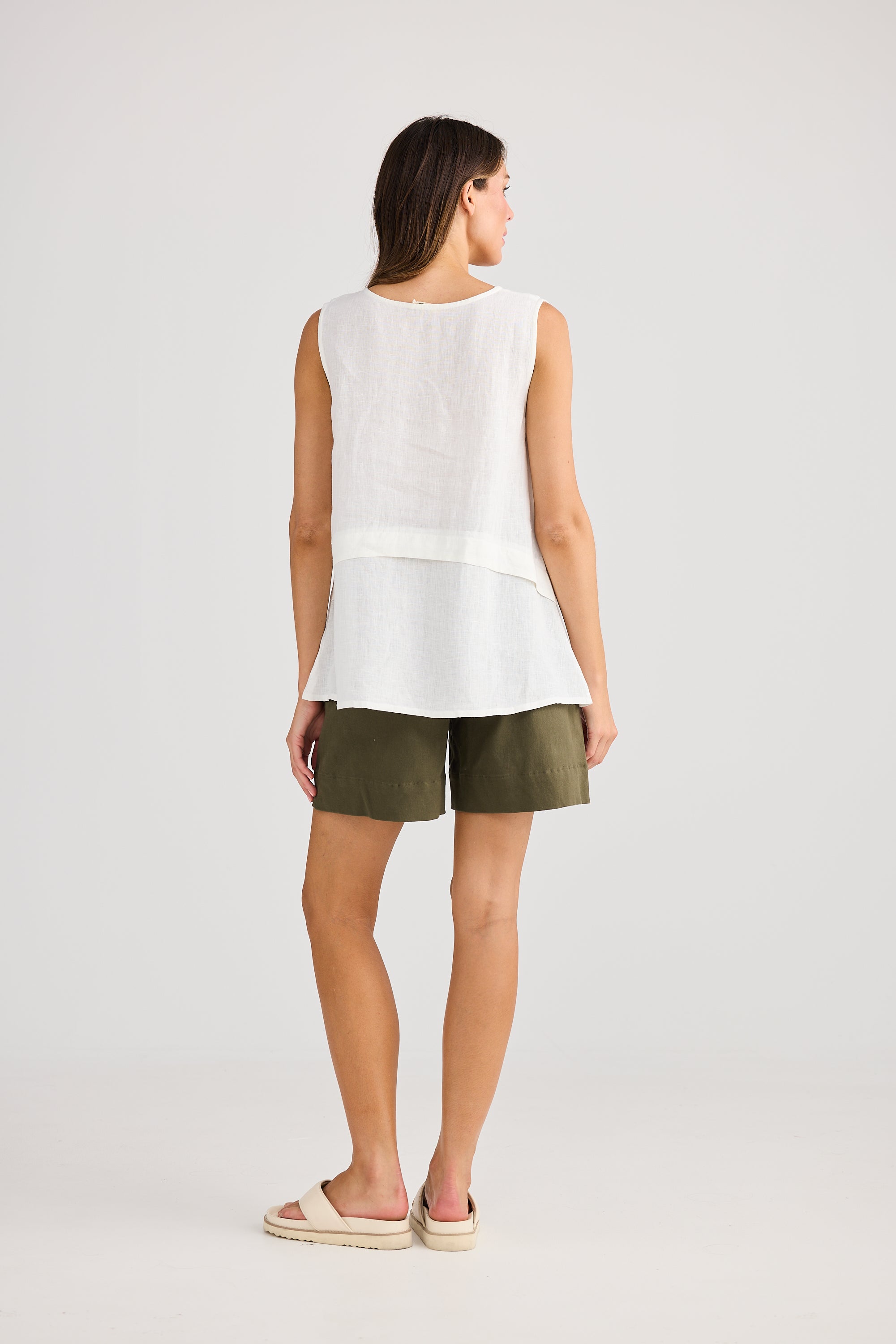 Holiday St Tropez Tank Top - Navy, White