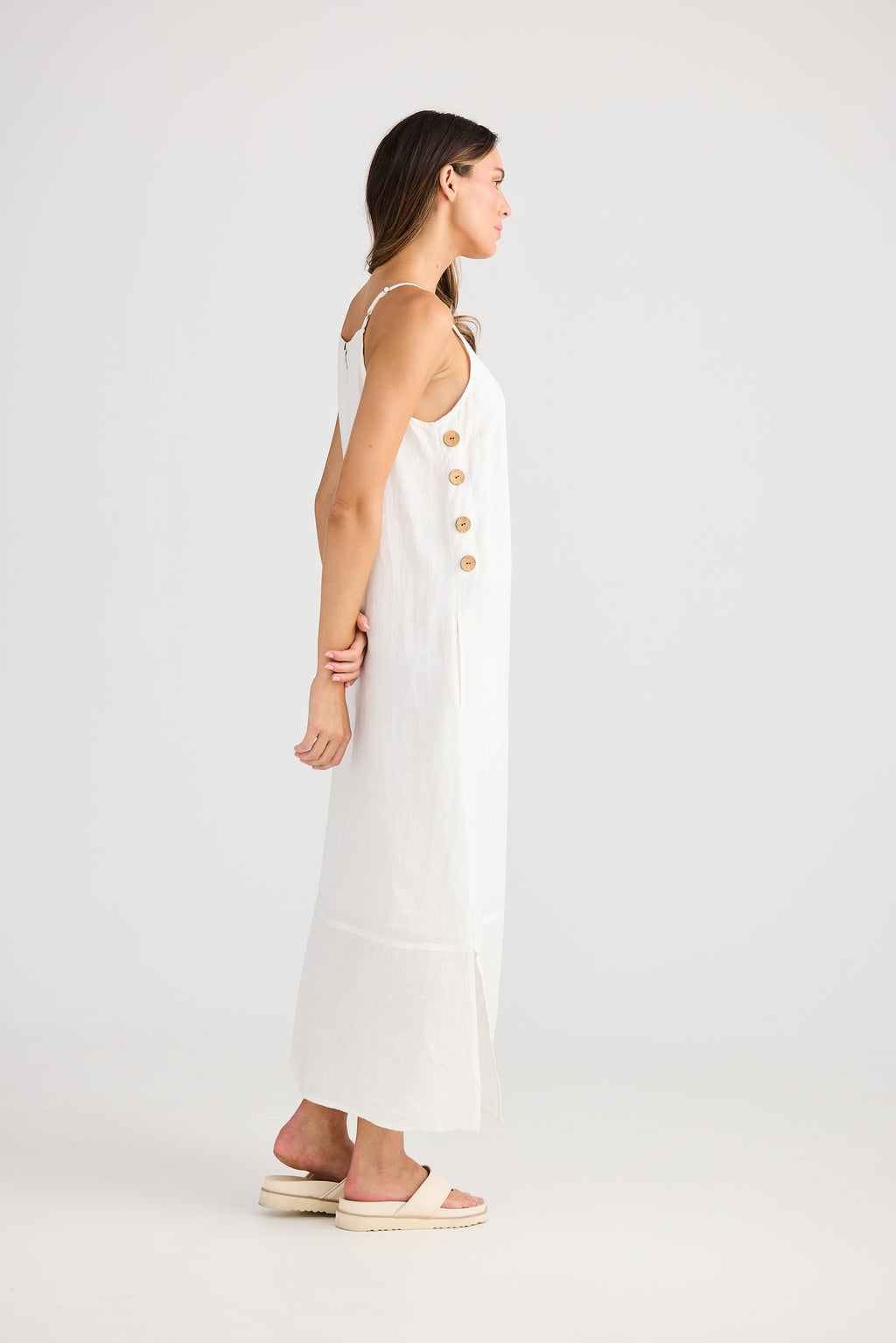Holiday Cliffside Maxi Dress - Navy, White