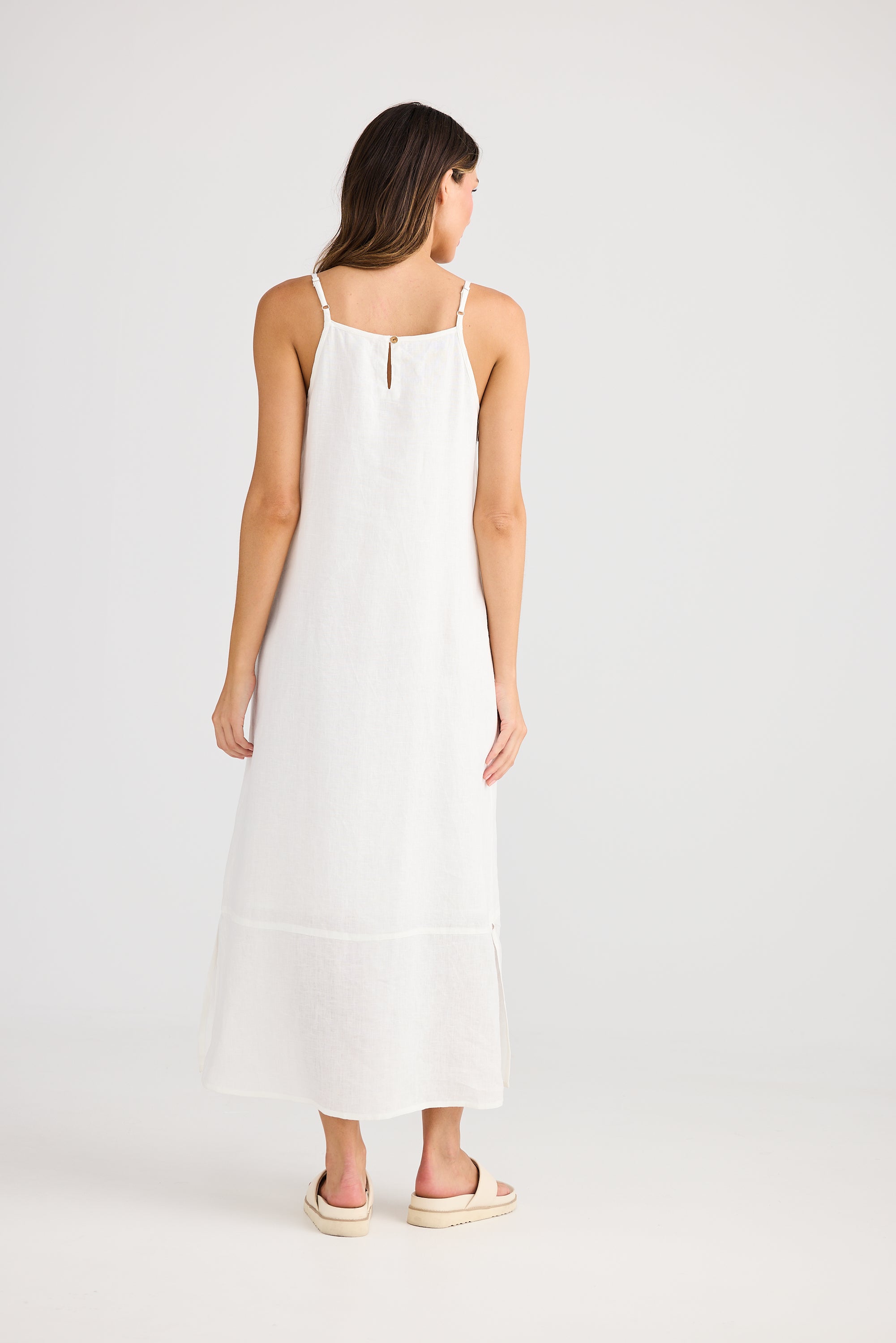 Holiday Cliffside Maxi Dress - Navy, White