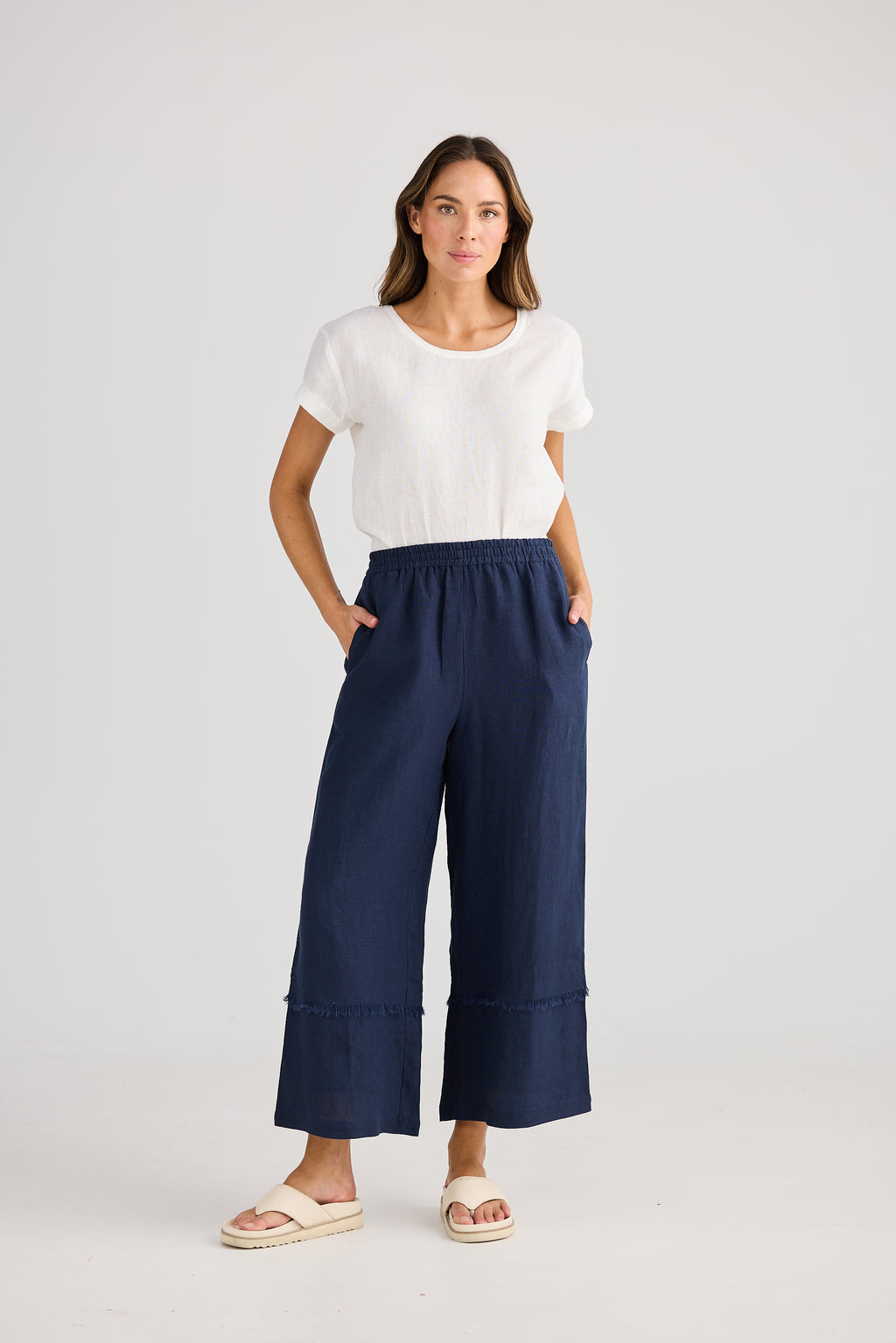 Holiday Sailor Pants - Navy and White