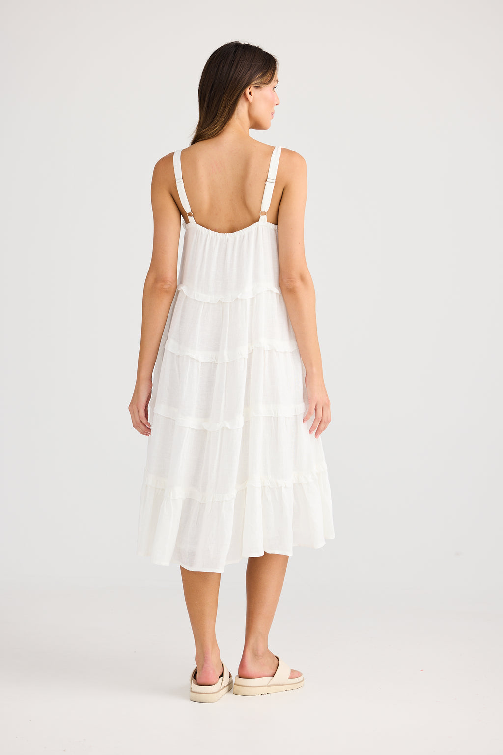 Holiday Alita Dress - Olive, Red, White