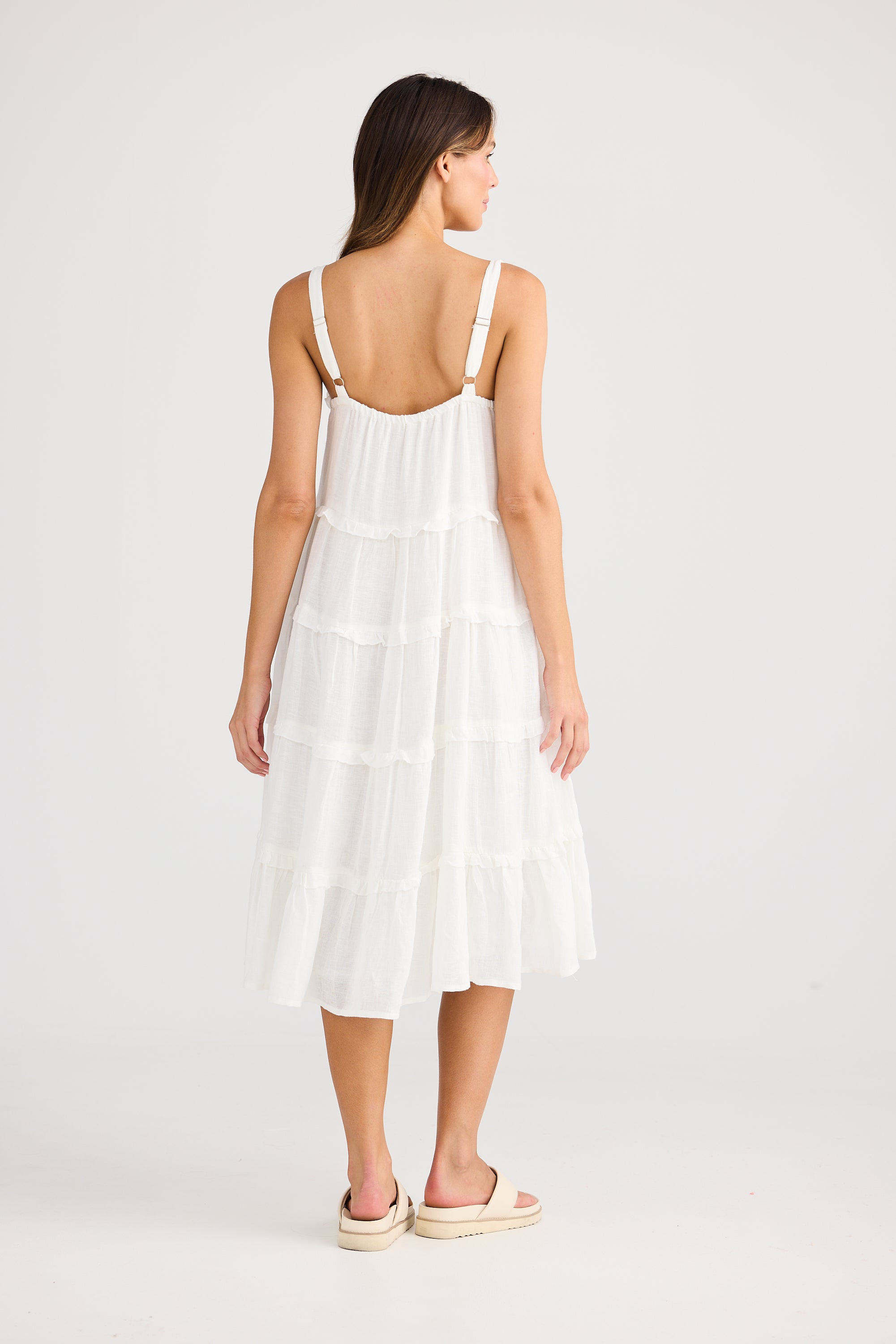 Holiday Alita Dress - Olive, Red, White