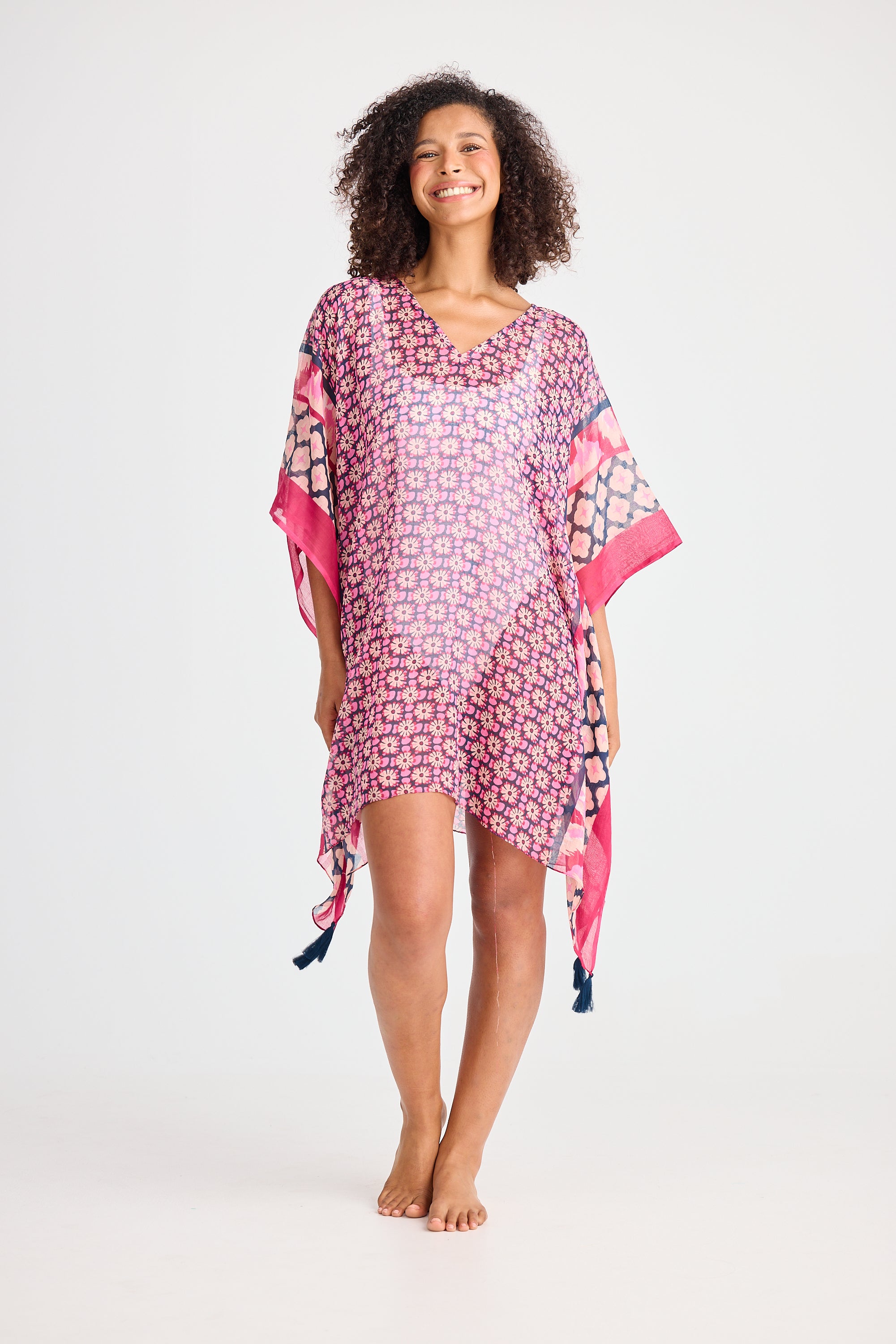Holiday Stella Kaftan Pink Floral