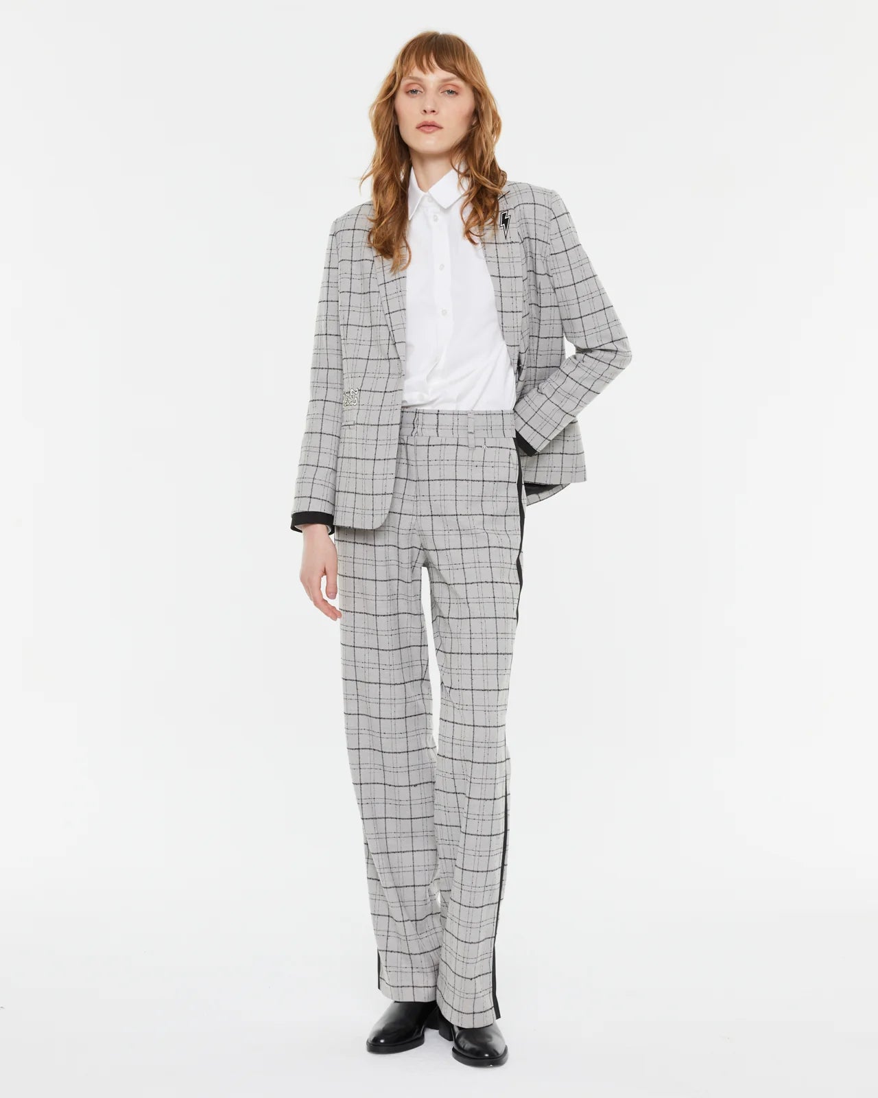 Andam straight-leg Trousers with a High-waist