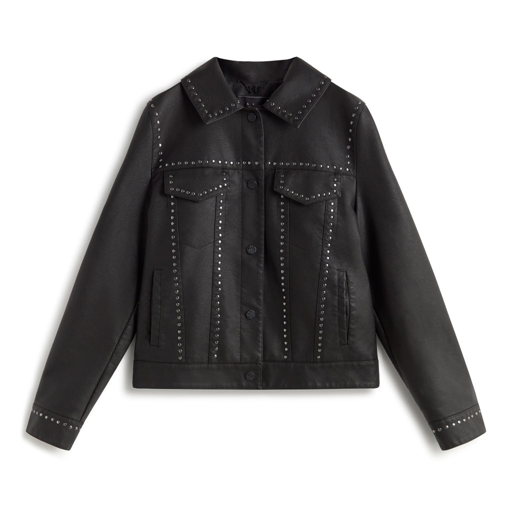 Andam Eco-leather Jacket with Studs