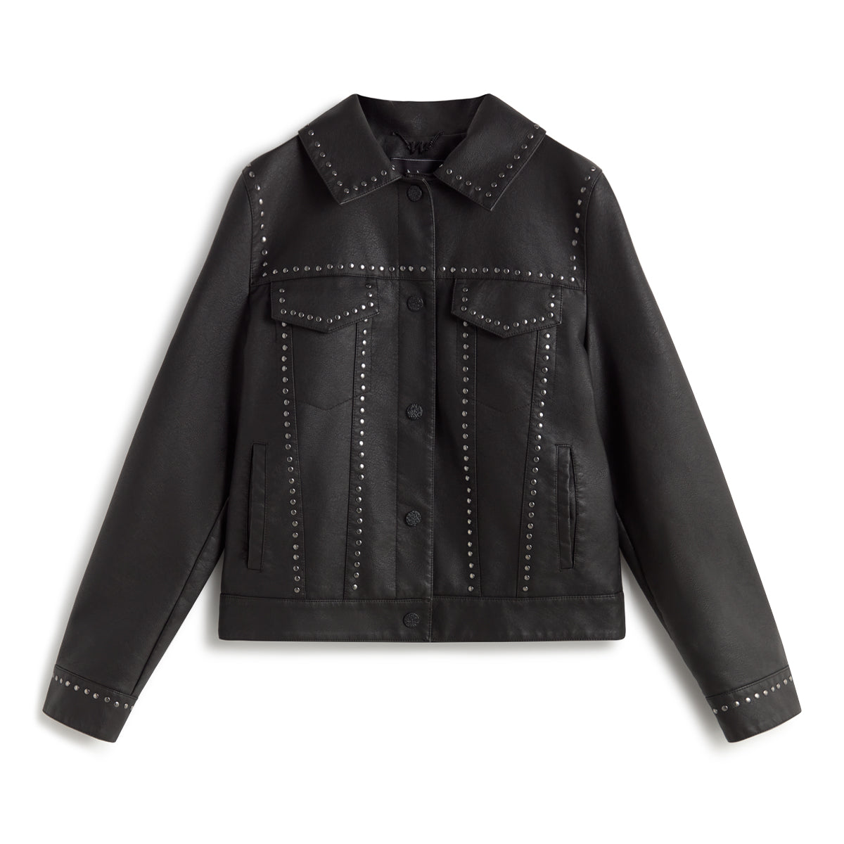 Andam Eco-leather Jacket with Studs