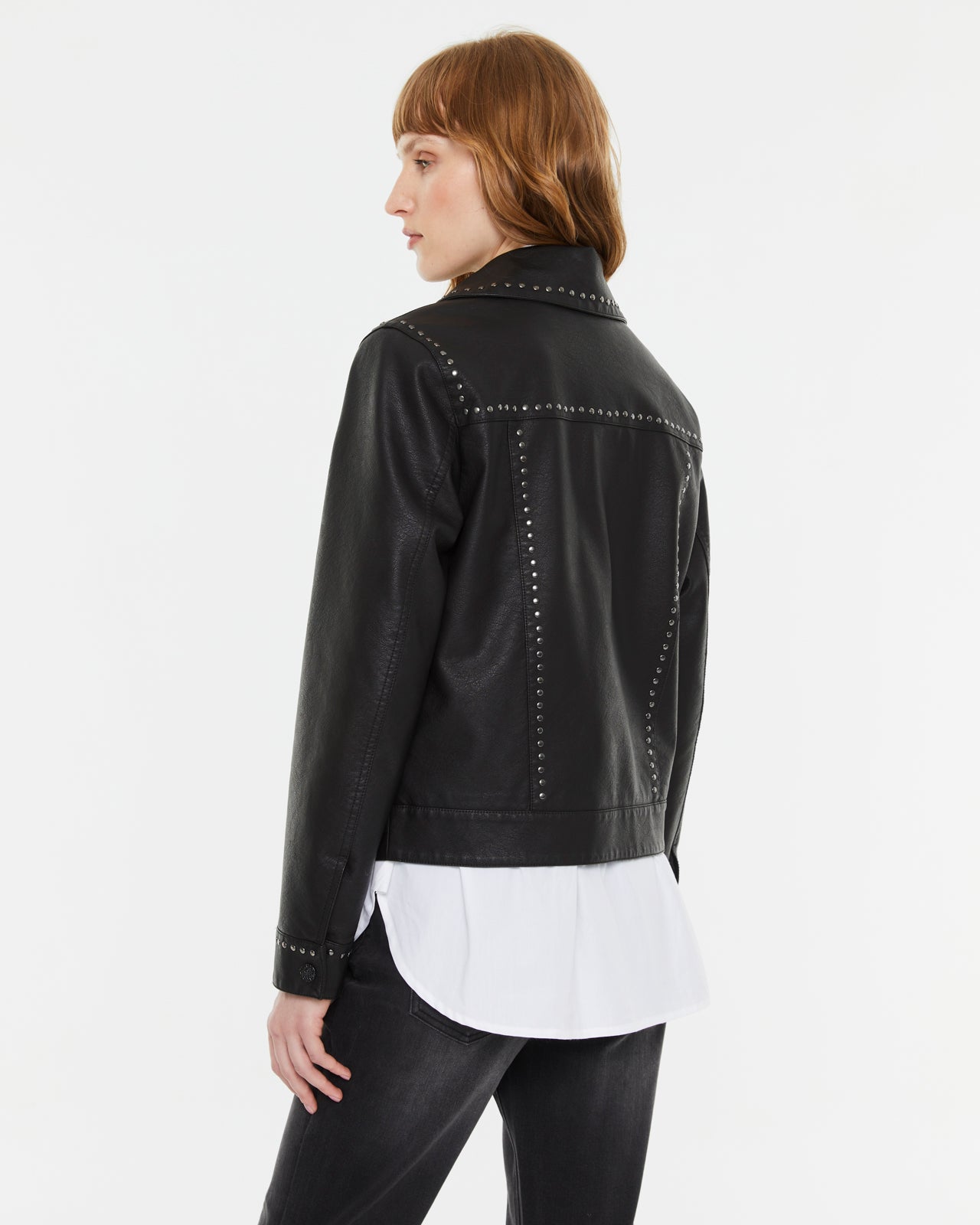 Andam Eco-leather Jacket with Studs