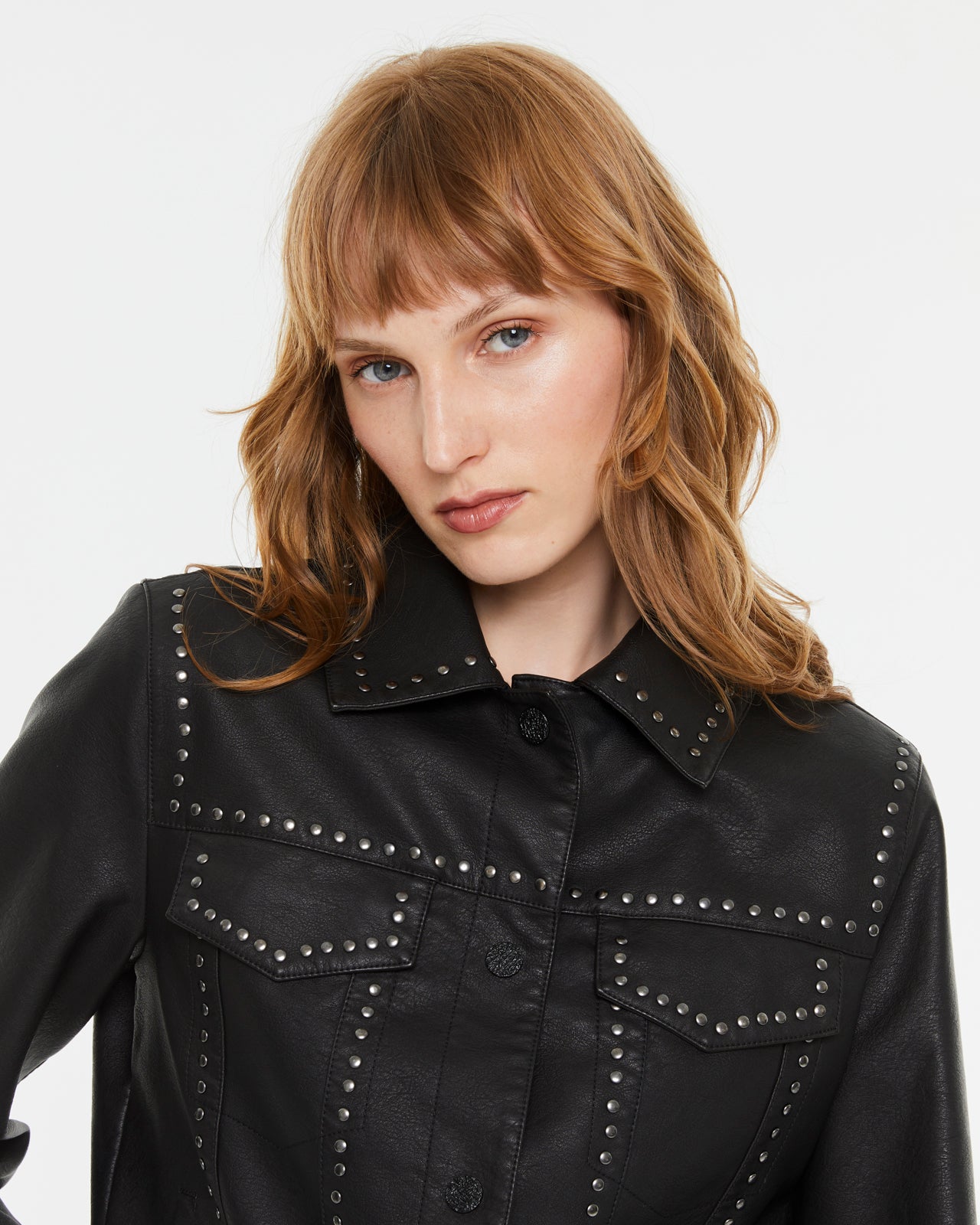 Andam Eco-leather Jacket with Studs