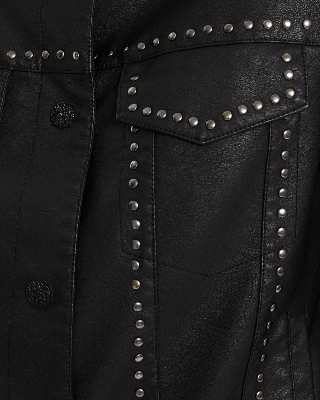 Andam Eco-leather Jacket with Studs