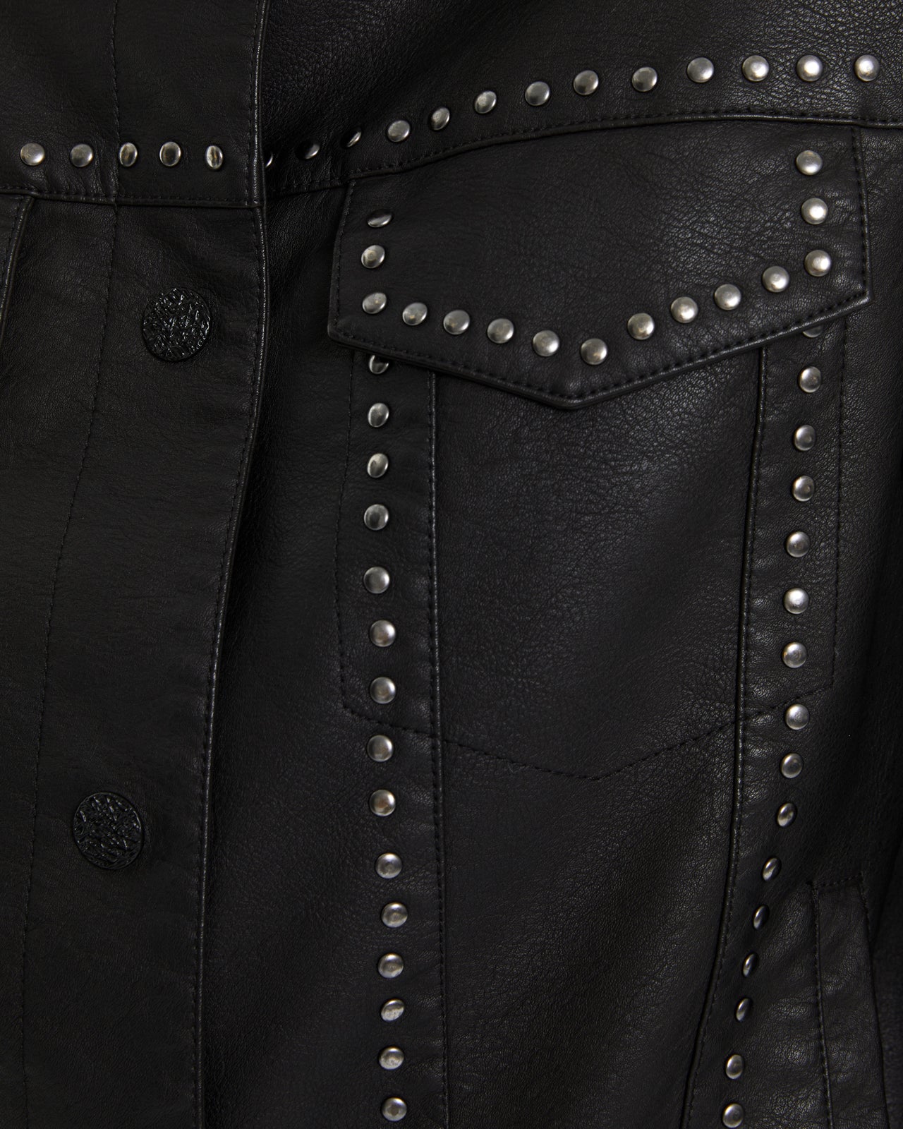 Andam Eco-leather Jacket with Studs
