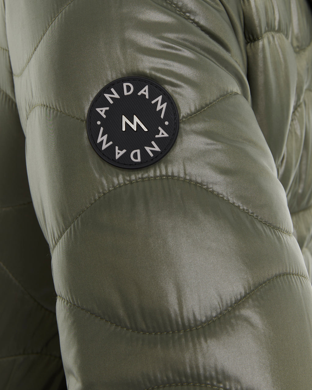 Andam Khaki reversible Parka with Hood