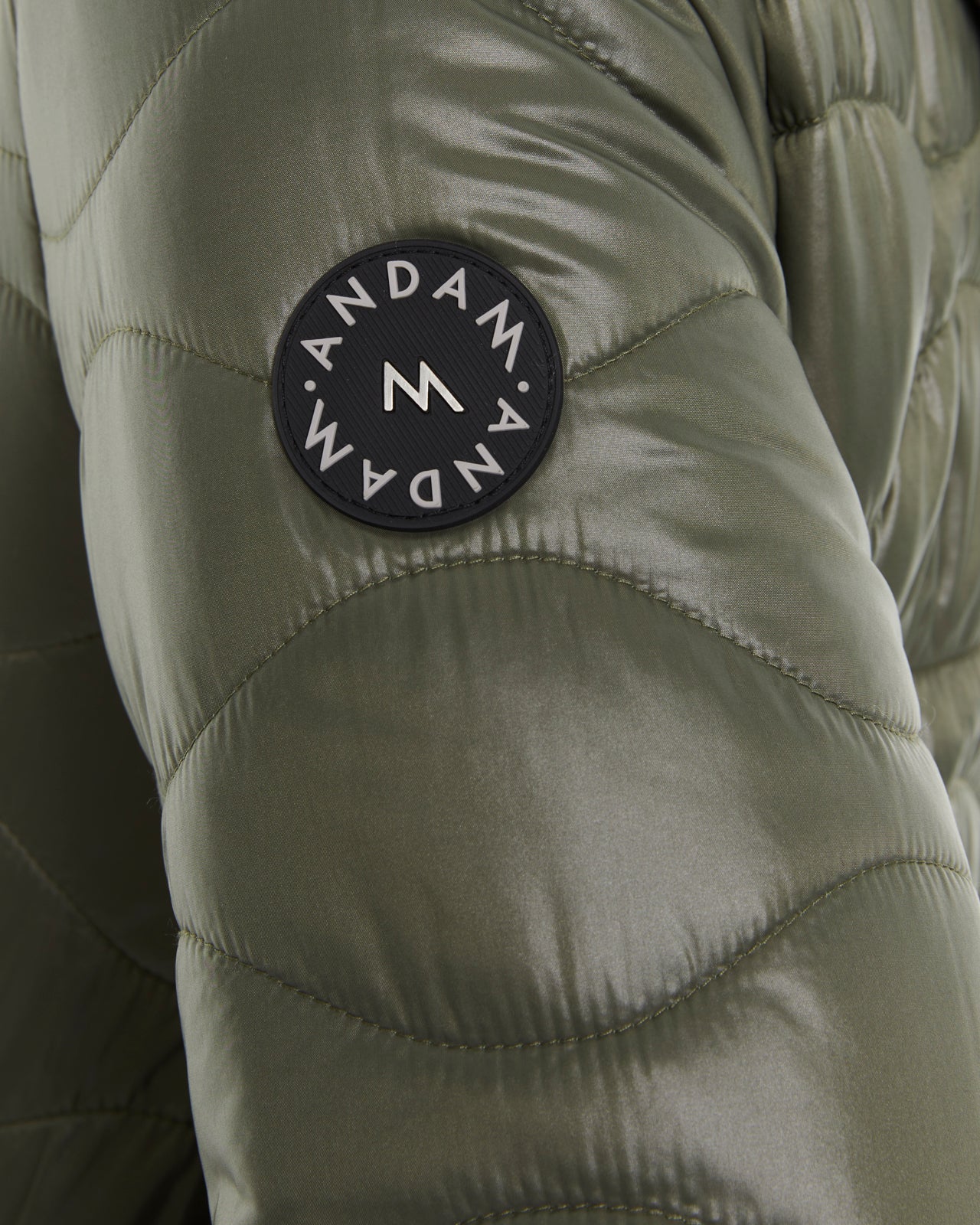Andam Khaki reversible Parka with Hood