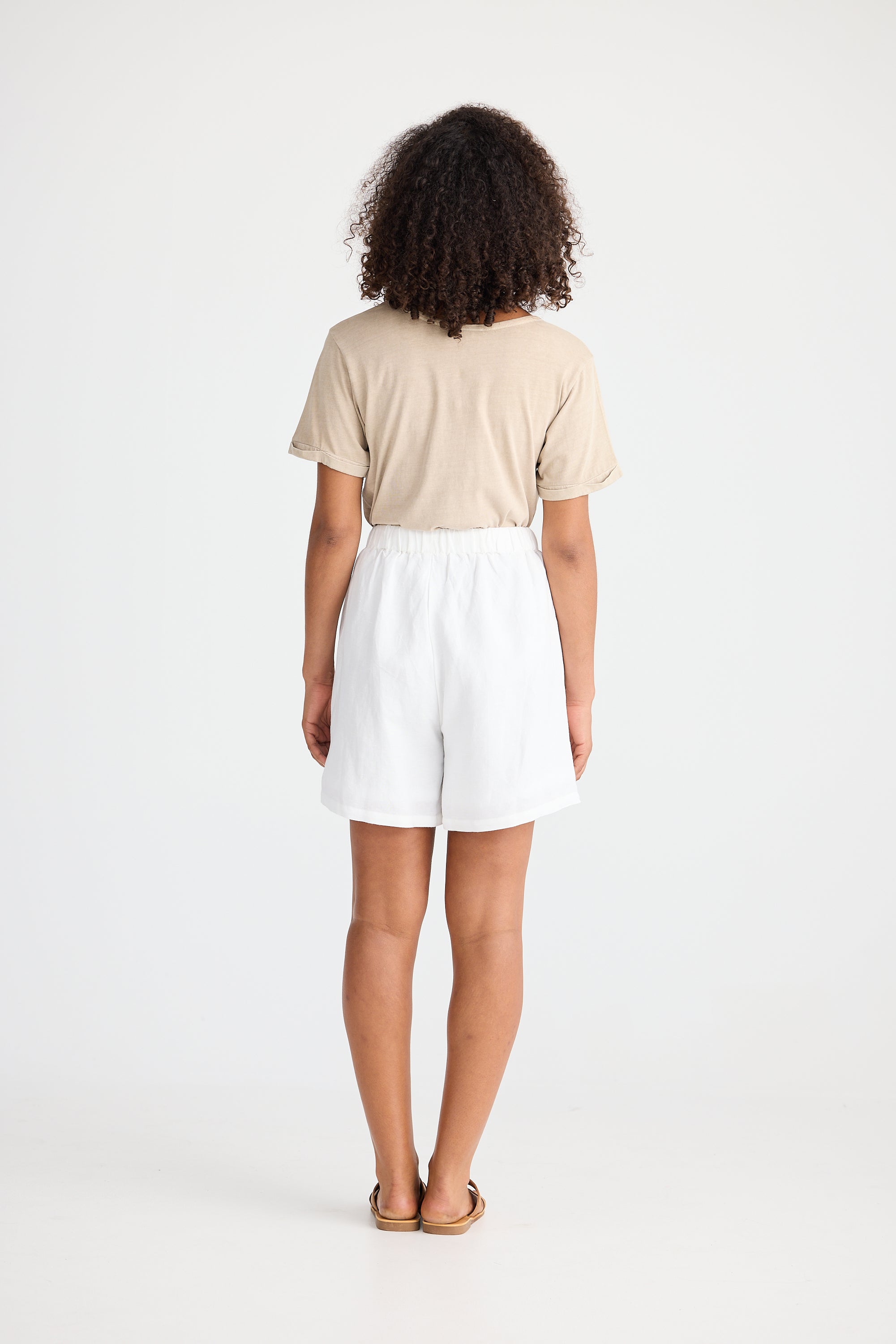 Shanty Miami Short - White Linen Blend