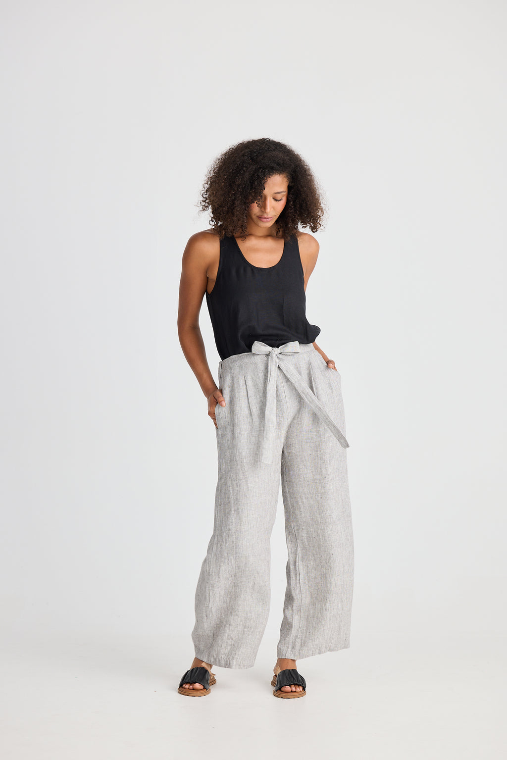 Shanty Dickens Pant - Charcoal Fleck