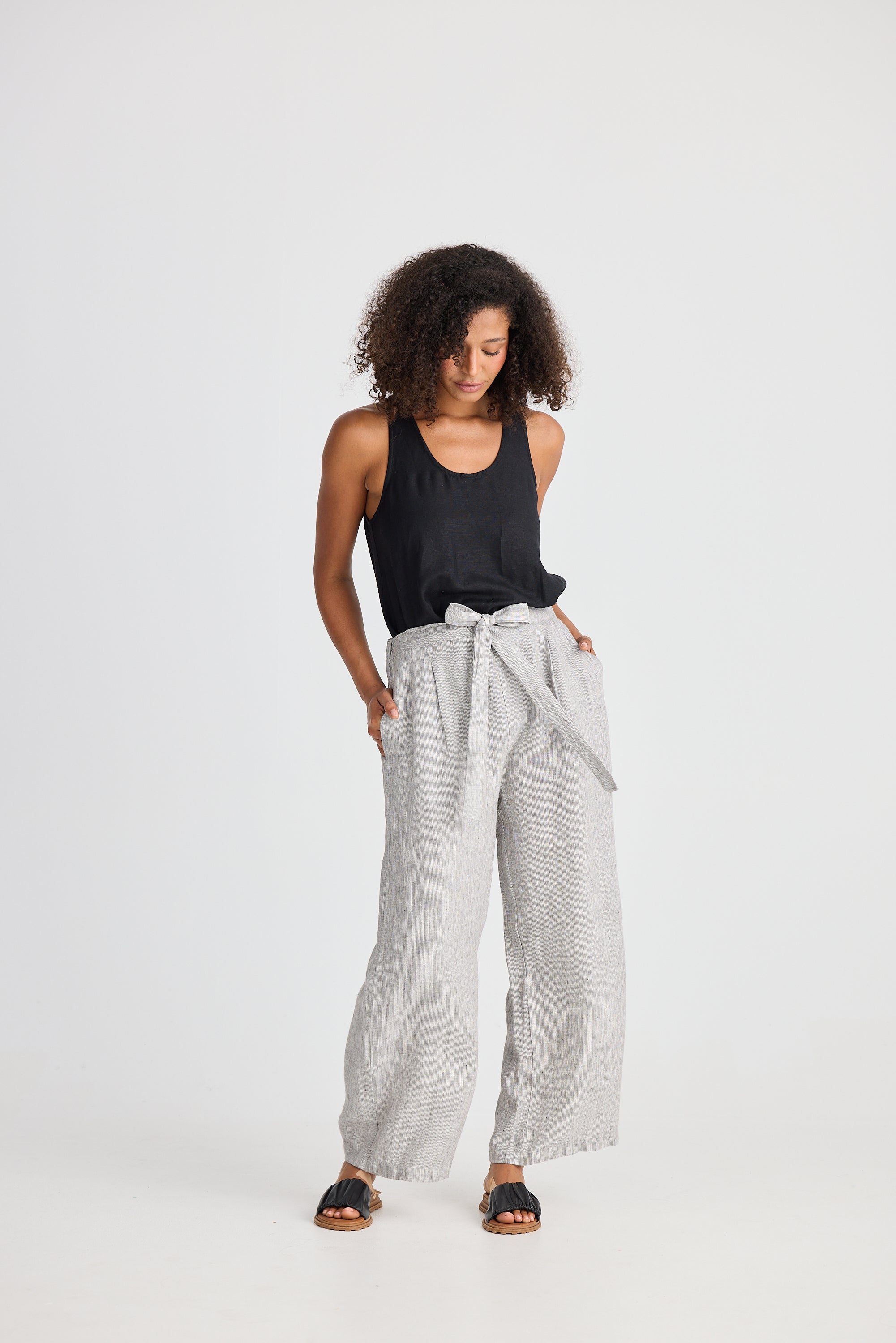 Shanty Dickens Pant - Charcoal Fleck