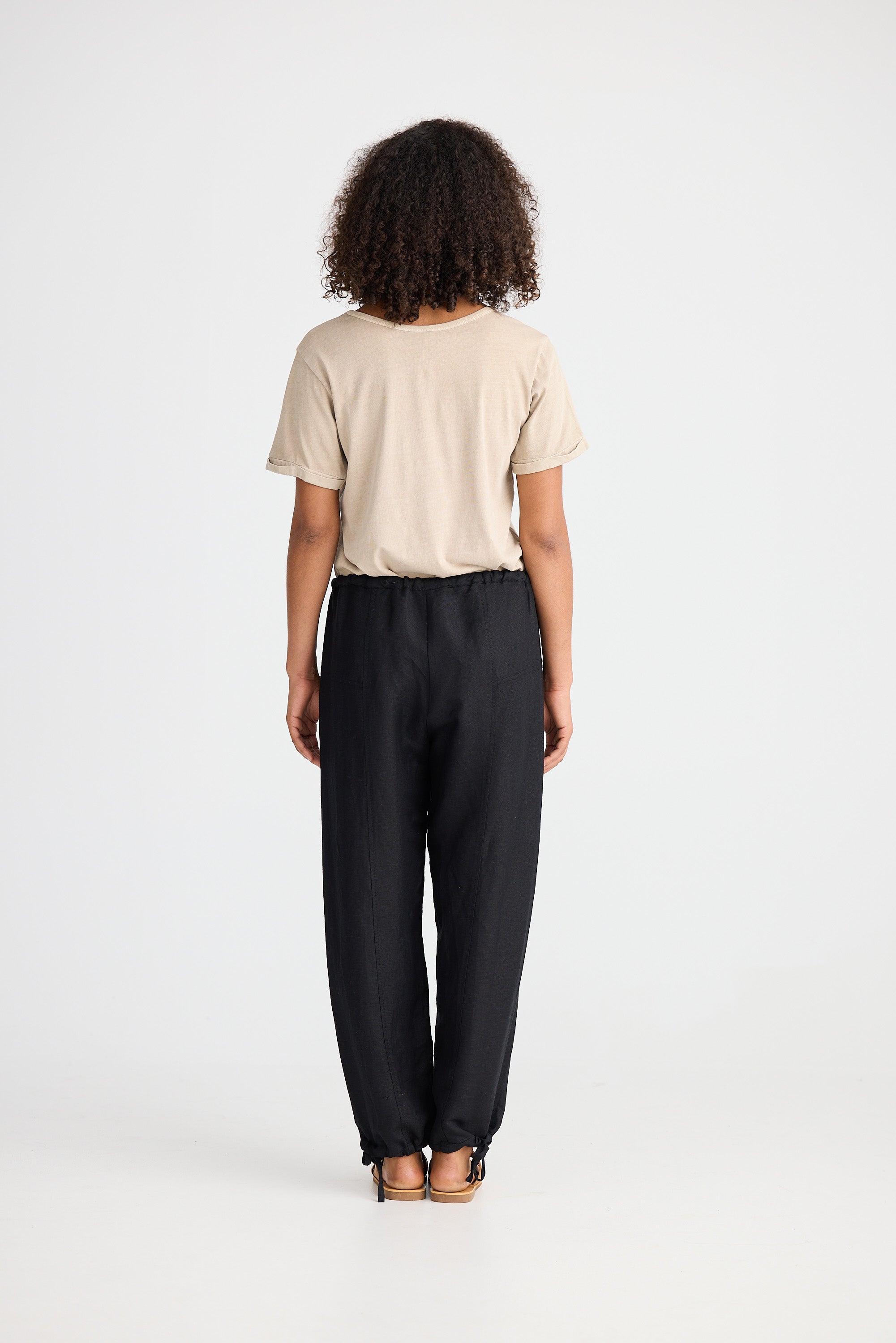 Shanty Amazon Pant - Black Linen Blend