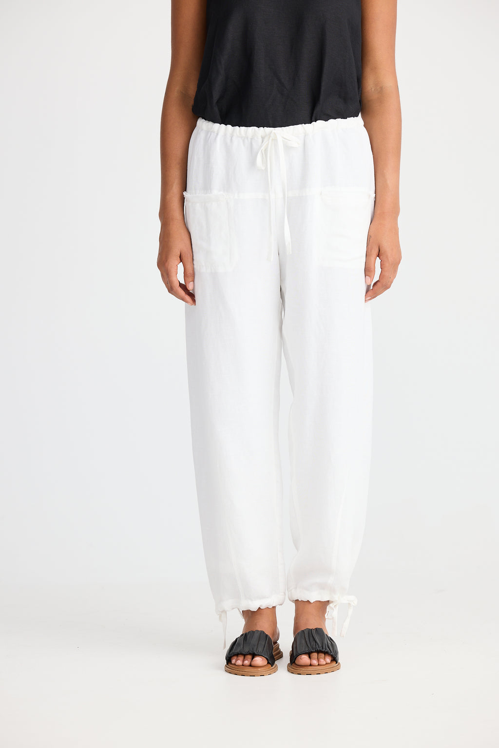 Shanty Amazon Pant - White Linen Blend