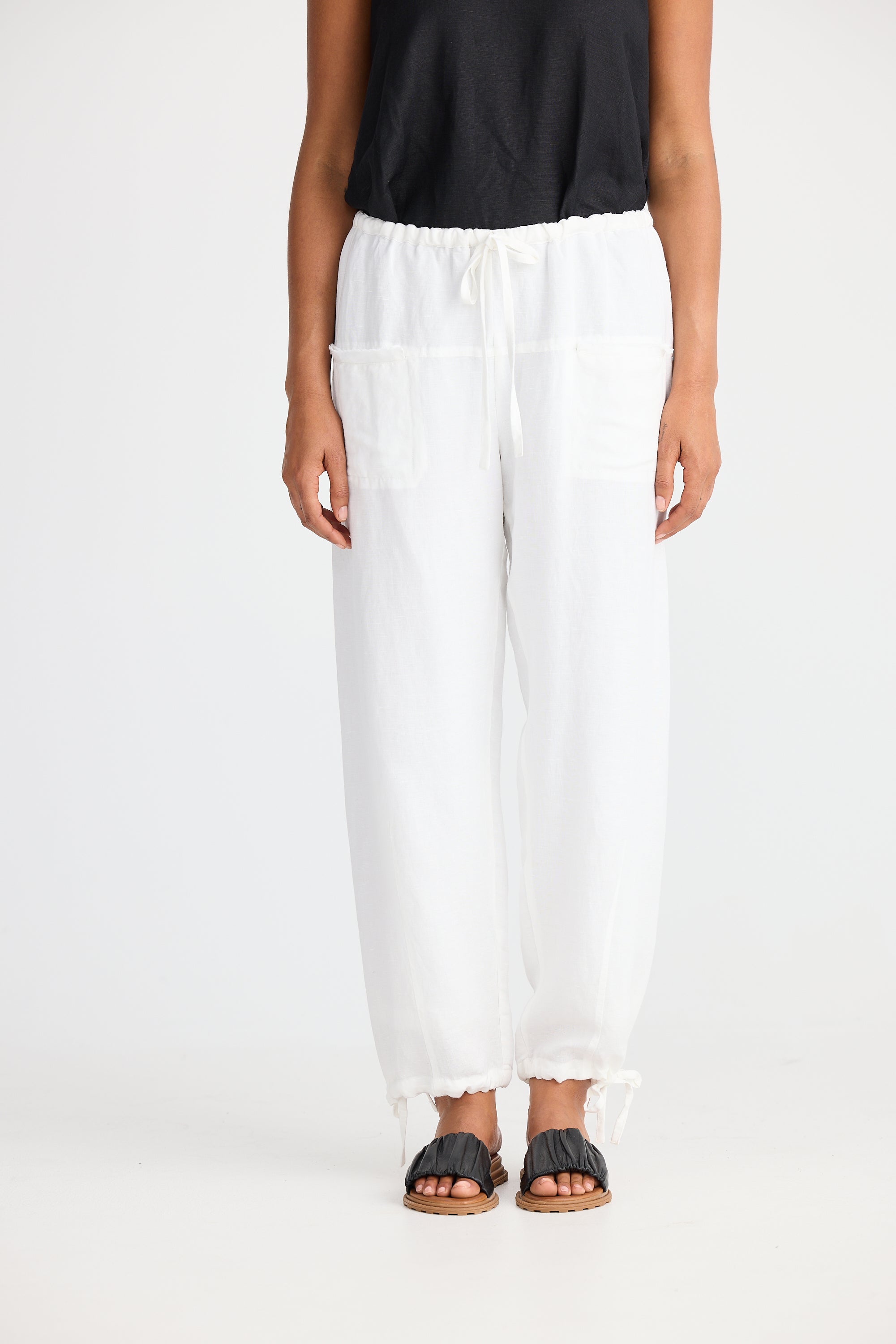 Shanty Amazon Pant - White Linen Blend