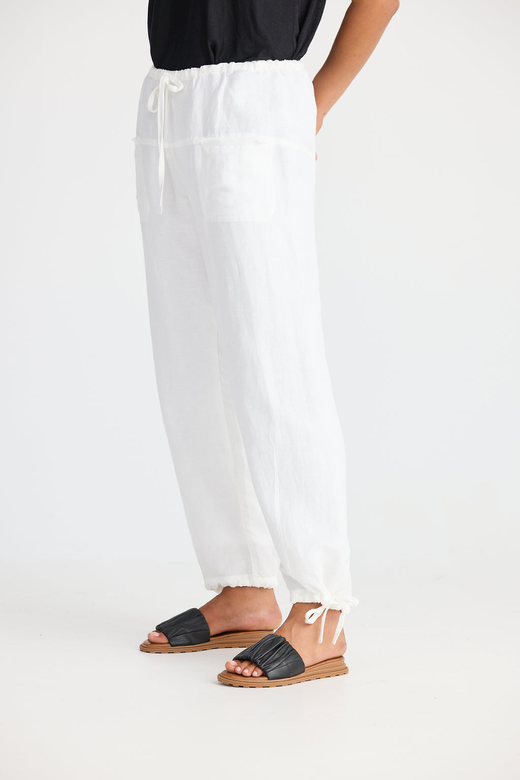 Shanty Amazon Pant - White Linen Blend