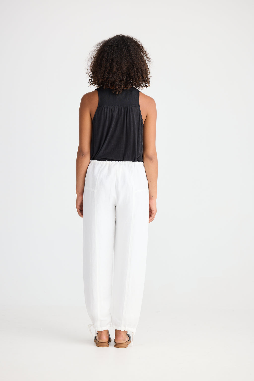 Shanty Amazon Pant - White Linen Blend
