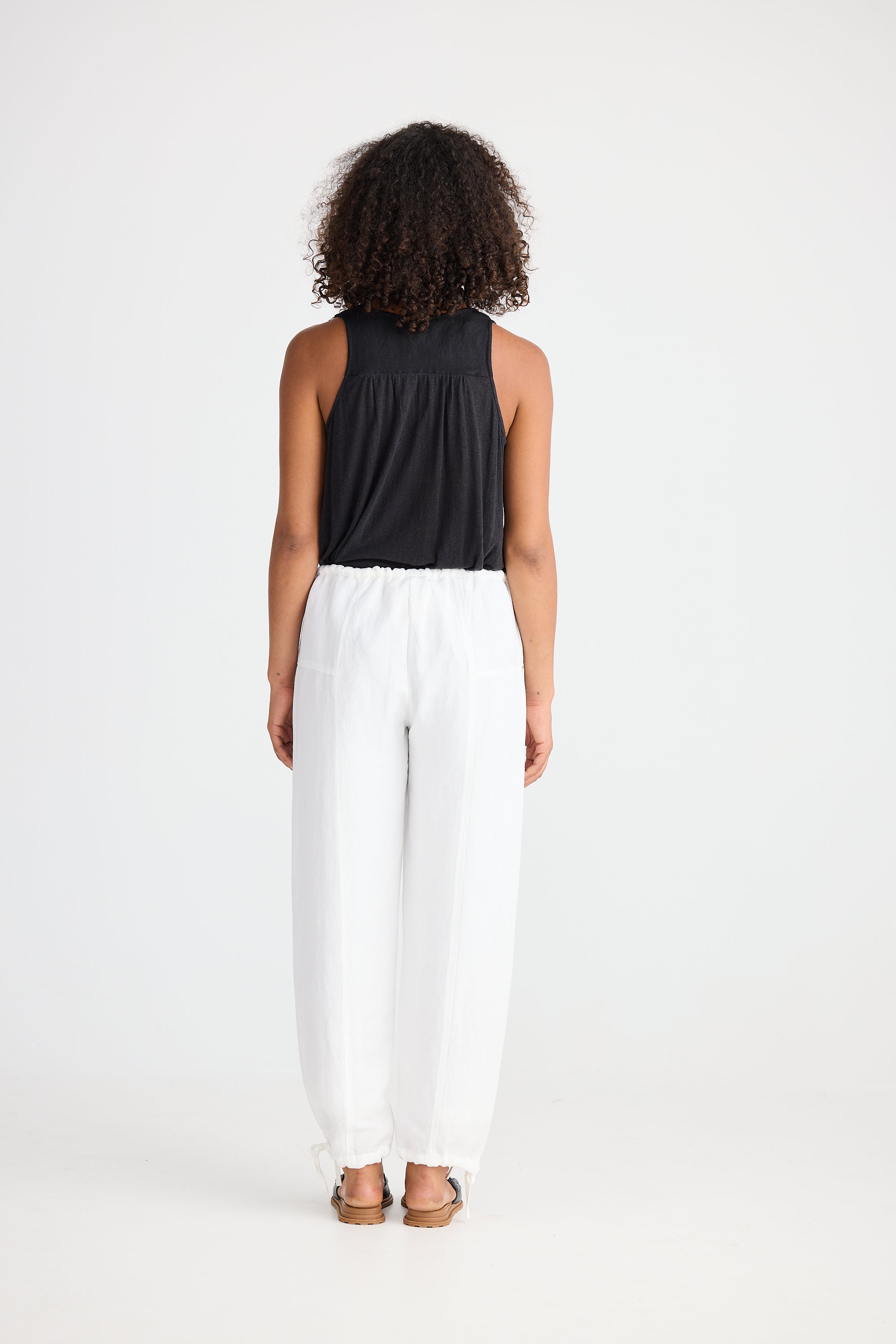 Shanty Amazon Pant - White Linen Blend