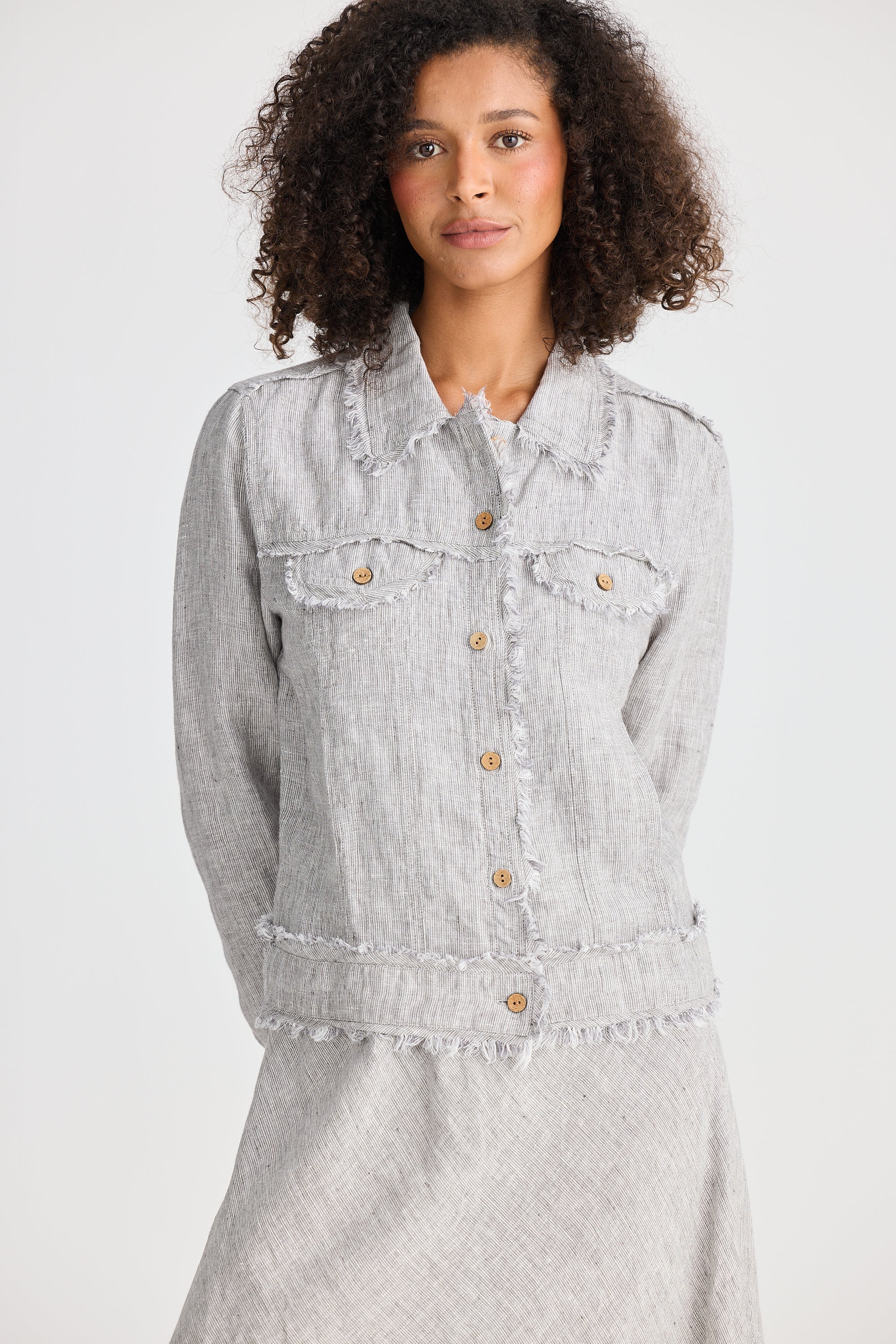 Shanty Monza Jacket - Charcoal  Fleck