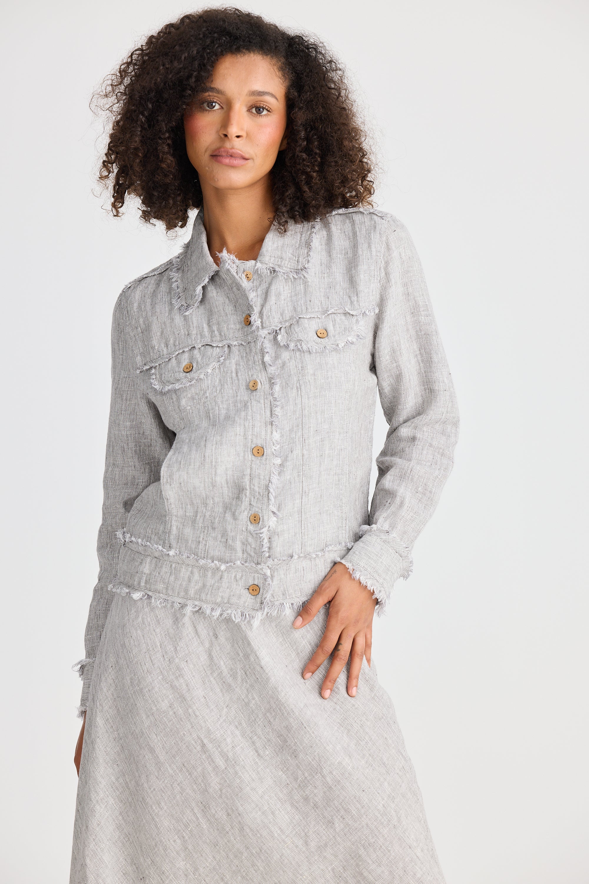 Shanty Monza Jacket - Charcoal  Fleck