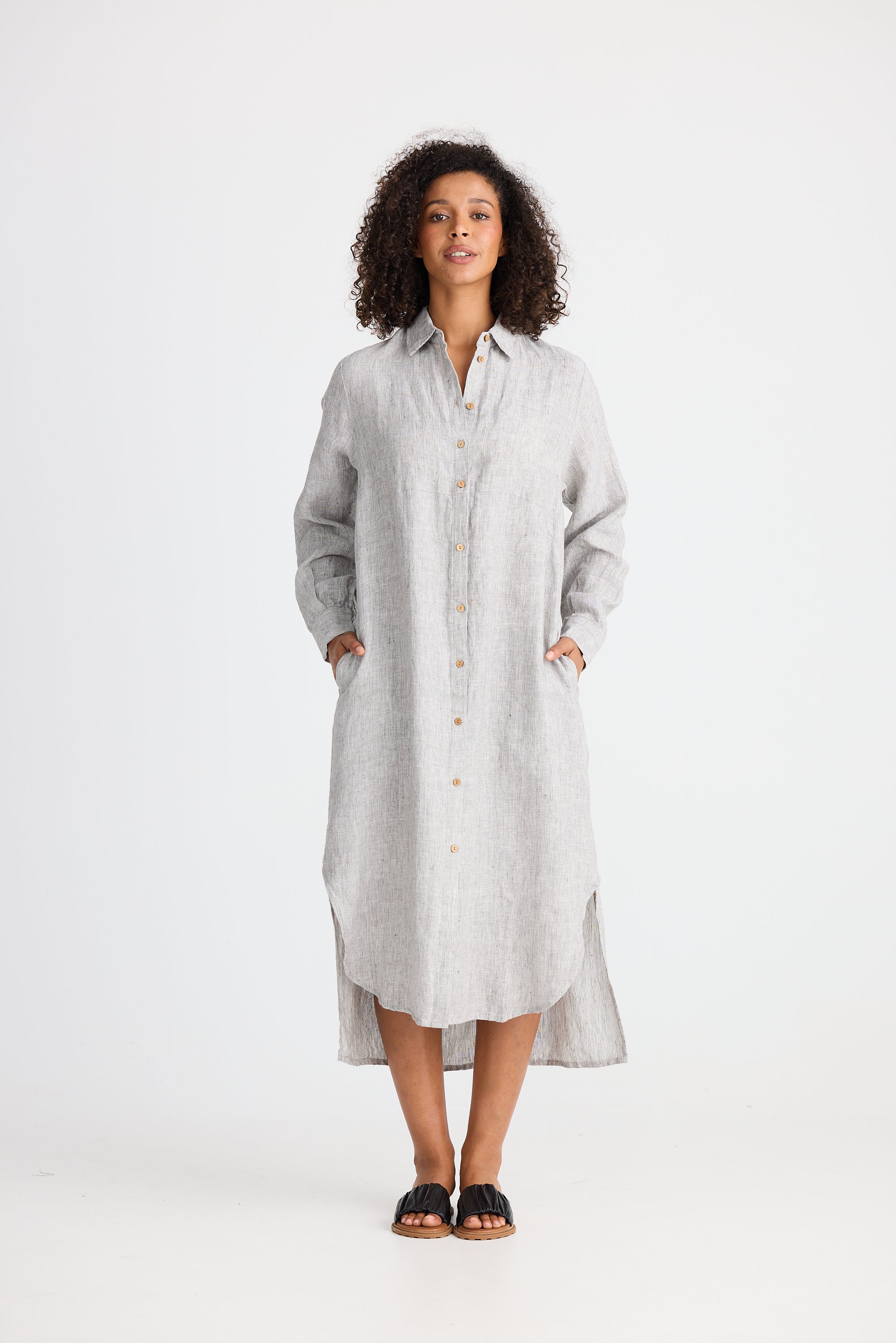 Shanty Castro Overshirt - Charcoal Fleck