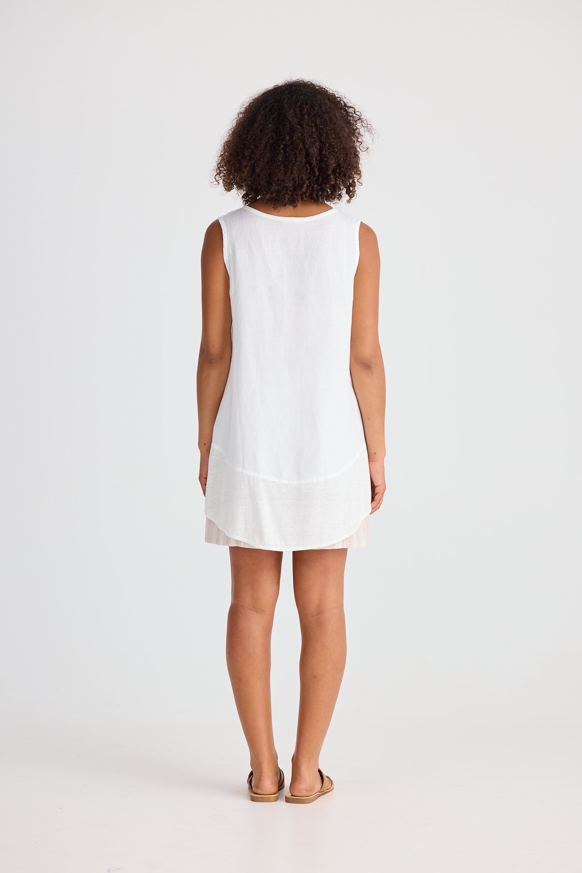 Shanty Nomad Knit Singlet - White