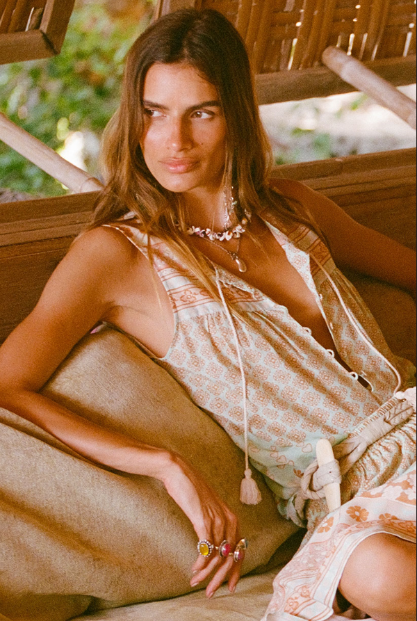 SPELL Sweet Nothings Sleeveless Blouse in Peppermint