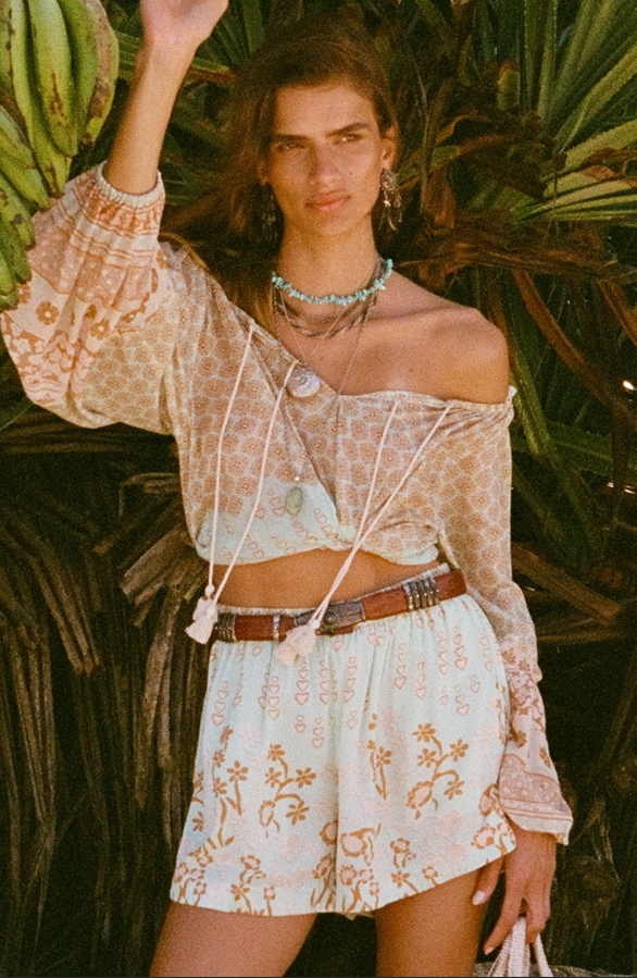 SPELL Sweet Nothings Blouse in Peppermint