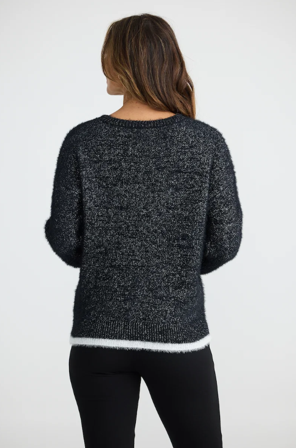 Brave & True Orbit Knit Black Metallic