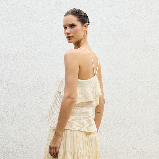Sita Murt Top with Ruffle
