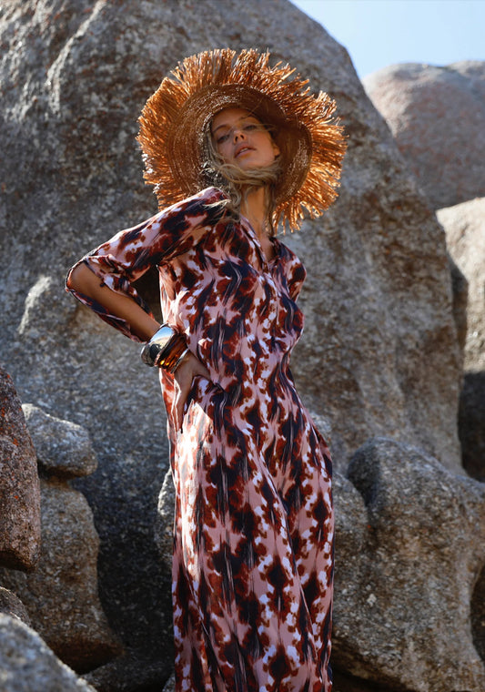 One Season Long Genie-Mallorca-Viscose-Mocha
