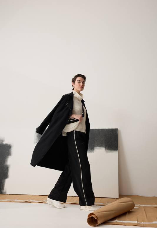 Sirocco Black Long Coat