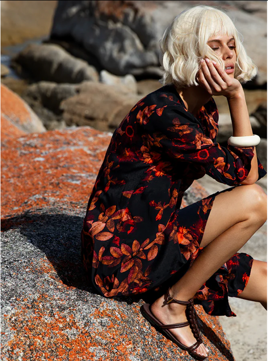 One Season Long Genie-Panarea-Viscose-Navy