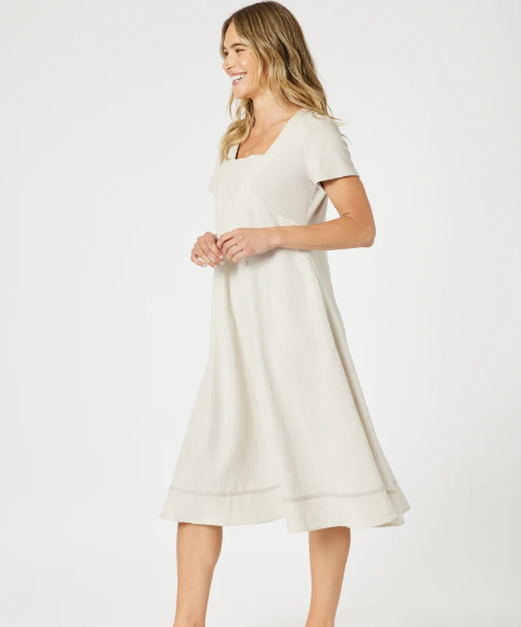 Gordon Smith Lino Le Marais Linen Dress - Natural