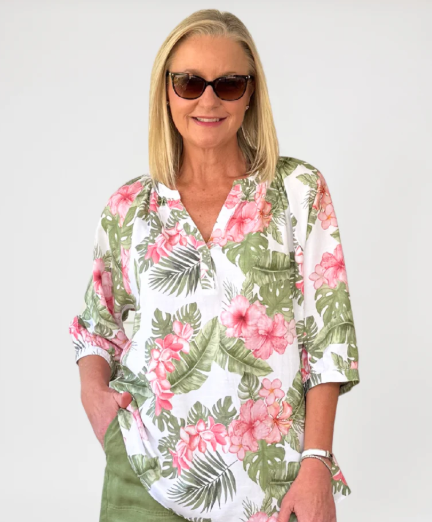 Gordon Smith Caledonia Top - Floral / Multi Pink