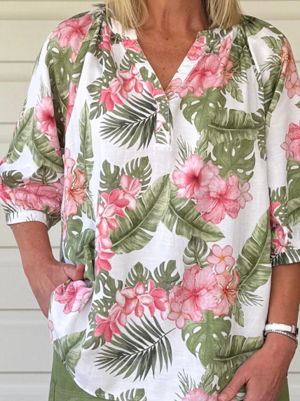 Gordon Smith Caledonia Top - Floral / Multi Pink