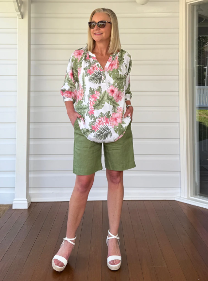 Gordon Smith Caledonia Top - Floral / Multi Pink