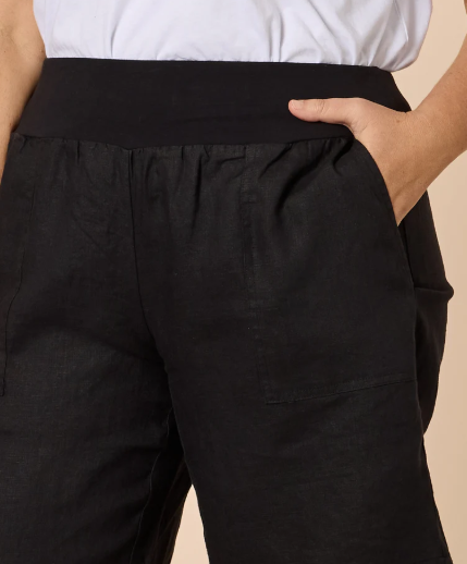 Gordon Smith Jordon Linen Short - Black