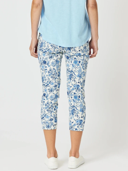 Gordon Smith Alexandria Floral Print - Blue/White